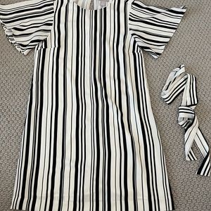 H&M striped shift dress size 6